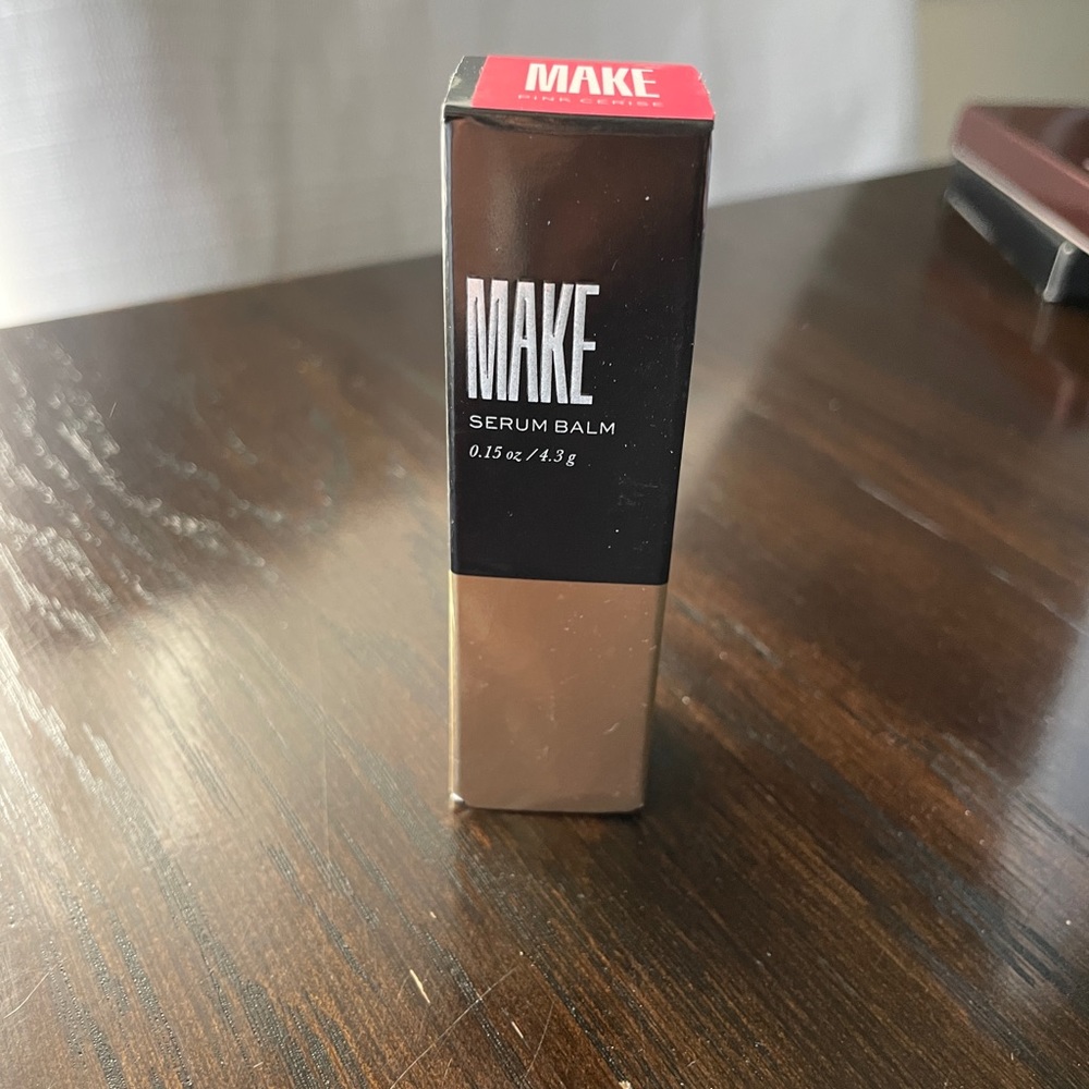 MAKE Serum Balm Hydrating Lip Treatment. Pink Cerise. NIB.